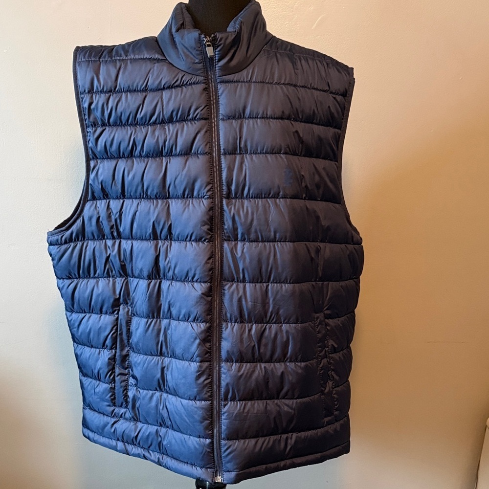 IZOD Men's Blue Puffer Vest Sz XXL NWOT